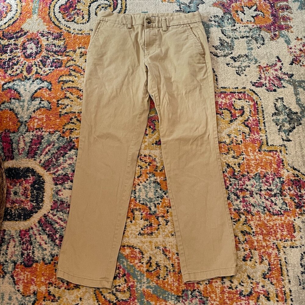 OLD NAVY Ultimate Slim Tan Chino Khaki Pants 28x30